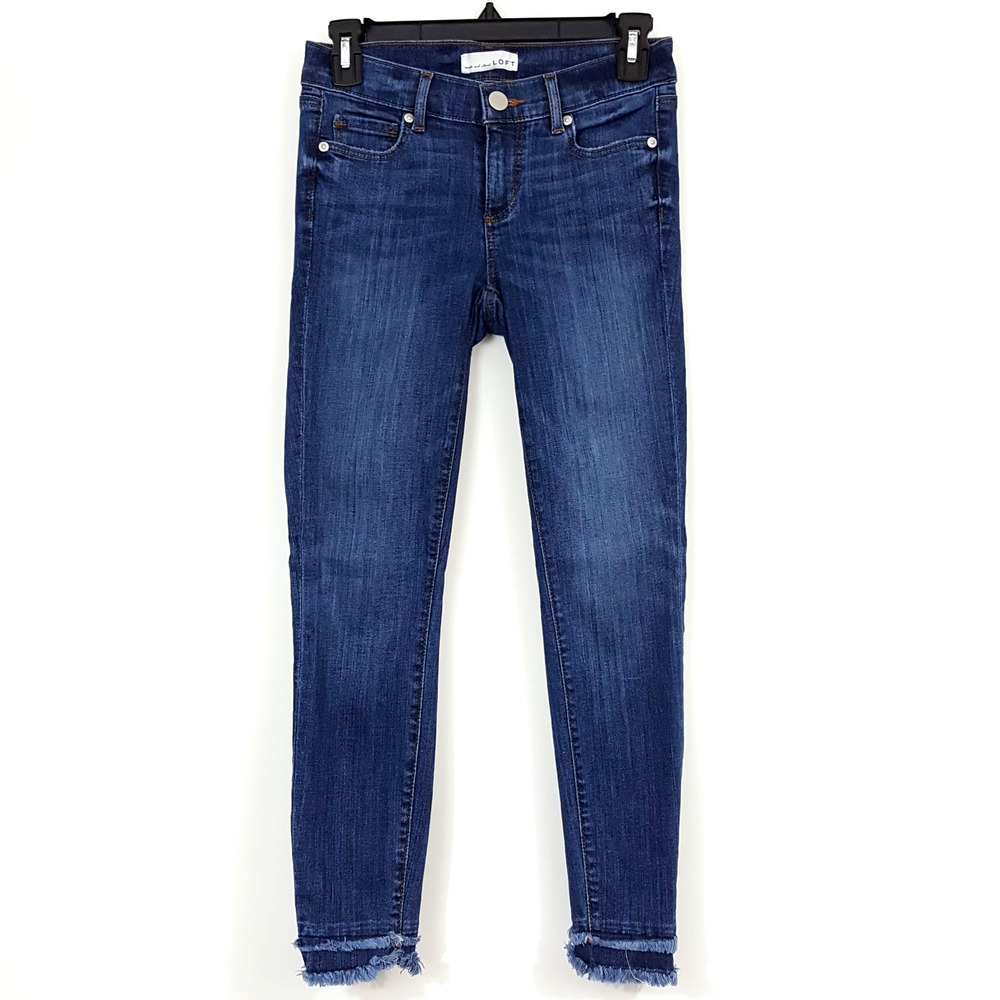 Loft Modern Skinny Raw Hem Skinny Jeans Women's 24 / 00